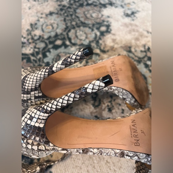 Alexandre Birman Snakeskin Leather Stilettos sz 37 - Picture 4 of 5
